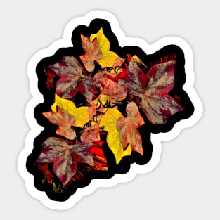 Autumn Leaves design 2 Sticker